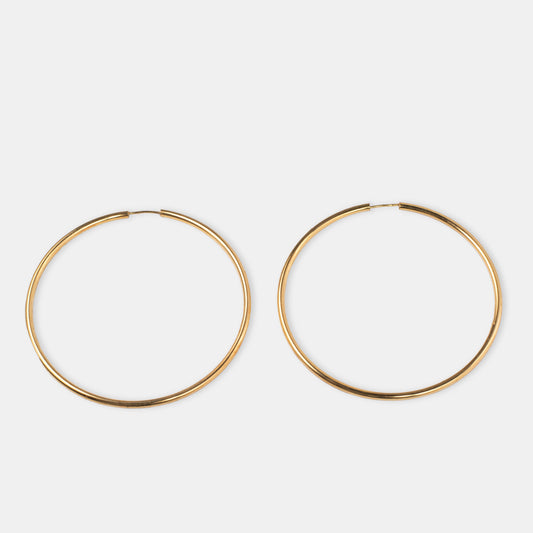 Argollas enchapadas en oro